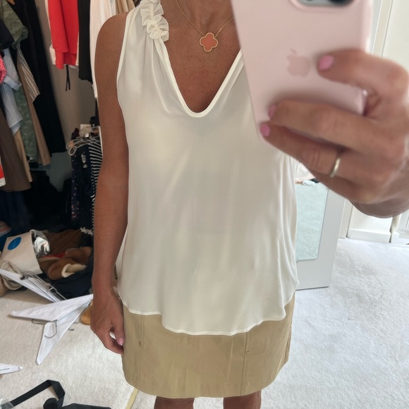 100% silk cream color top - Picture 9 of 9